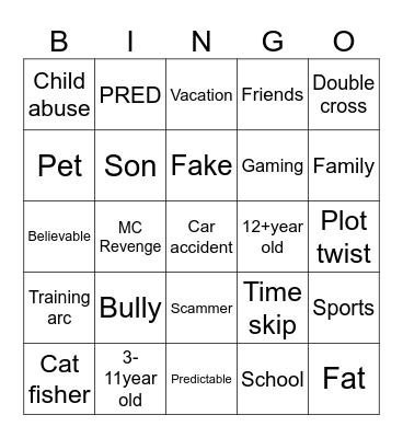 SAD reddit stories Bingo Card