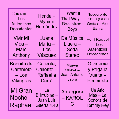 Baby Shower de Sofía Bingo Card