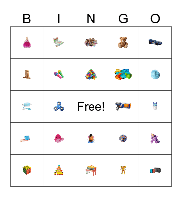 Toys Bingo! Bingo Card