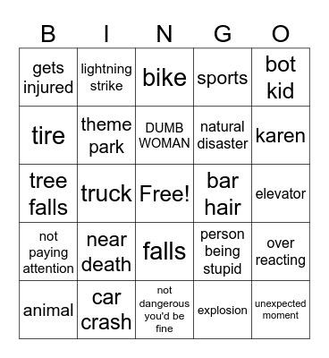 Lucky People Bingo Card