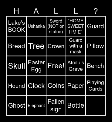 THE HALL BINGO Card
