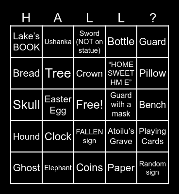 THE HALL BINGO Card