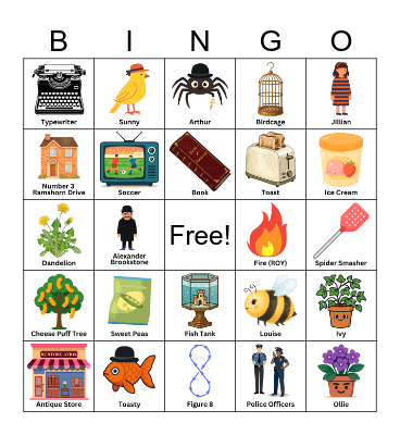 Growing Home Bingo Card