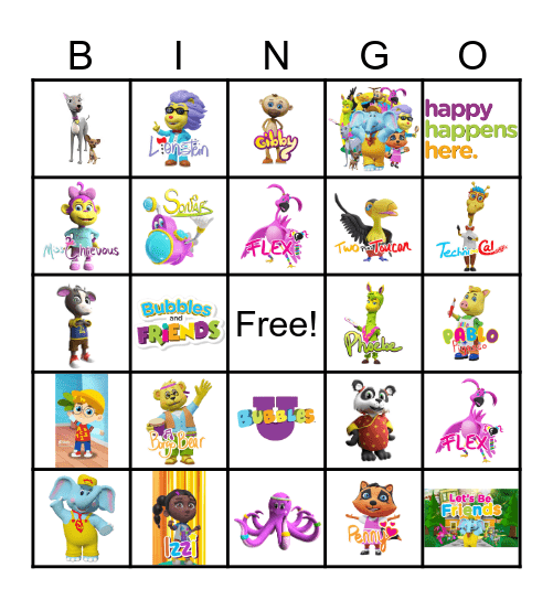 And Bubbles was his Name-O Bingo Card