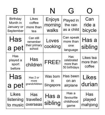 Class 1/6 BINGO_ VIA Bingo Card