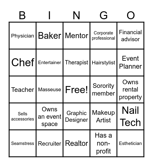 FIND SOMEONE WHO Bingo Card