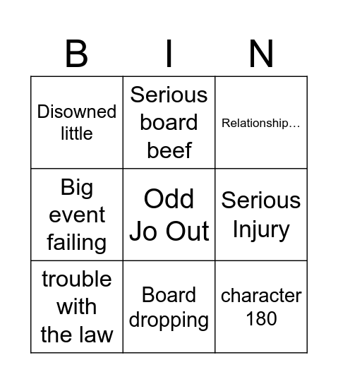 TASA BINGO Card