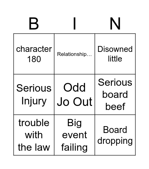 TASA BINGO Card