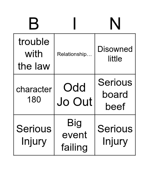 TASA BINGO Card