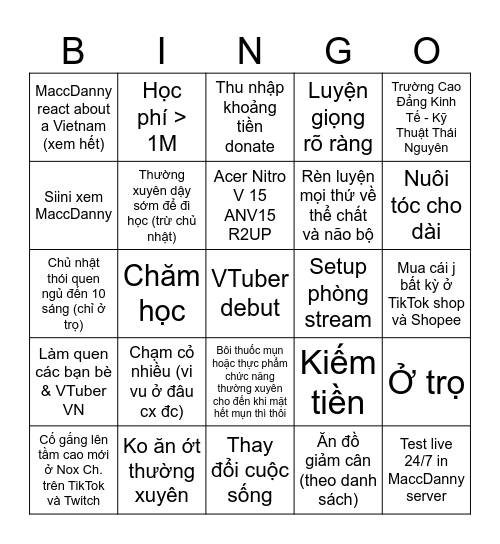 Noxy Daily Bingo (17/07/2026 - 17/07/2028) Bingo Card