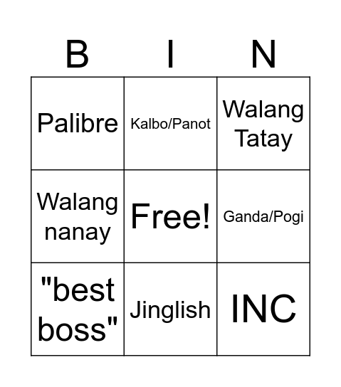Crisis24 MNL Office Meta Bingo Card