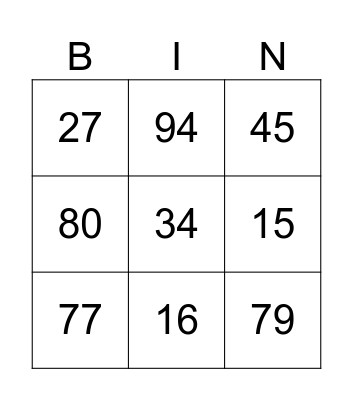 BINGO MUSICAL 2026 Bingo Card