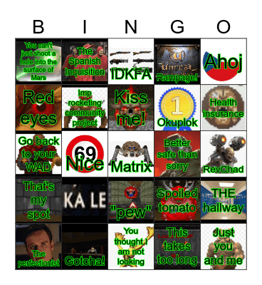 Coincident Doom Bingo Card