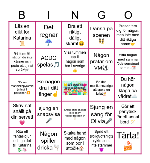 KALAS BINGO Card
