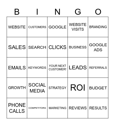ClearPath Marketing Bingo Card