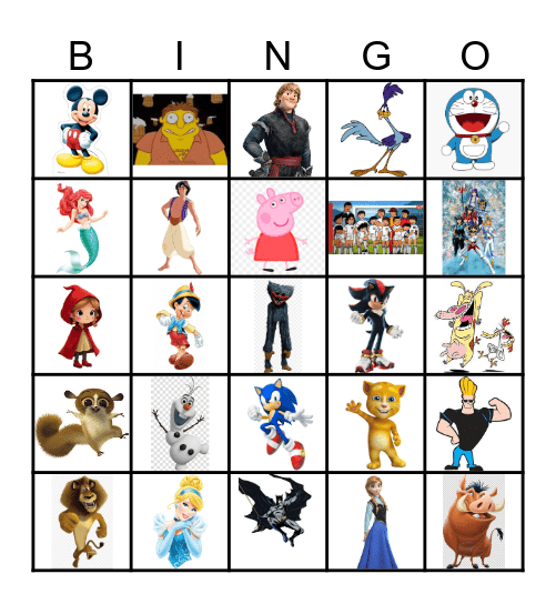 cartón 1 Bingo Card