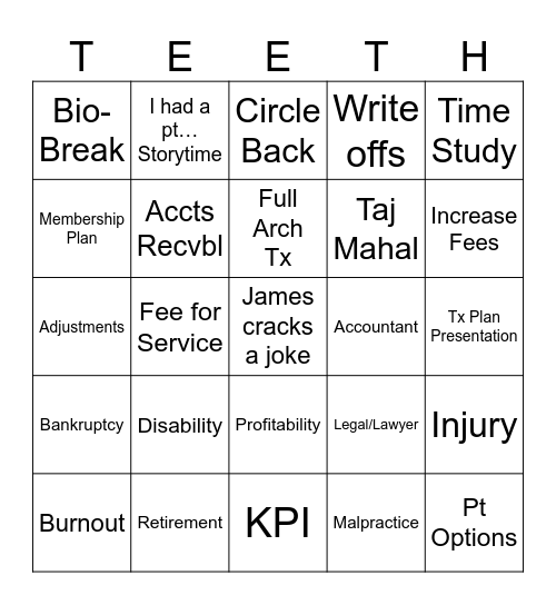 GL #3 Bingo Card