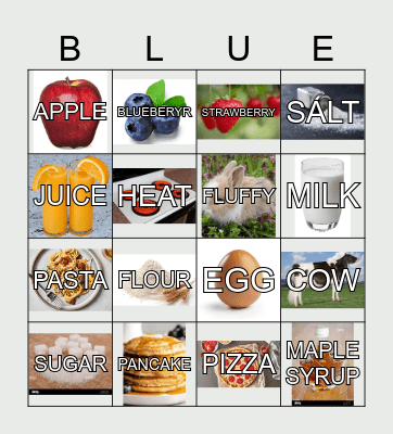 BLUEBERRY PANCAKES Bingo Card