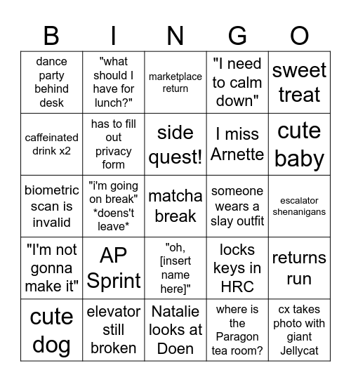 Bingo Card