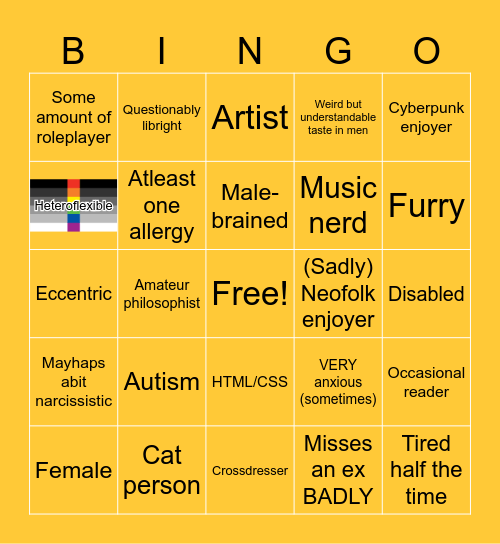 How much art thou meee? Bingo Card