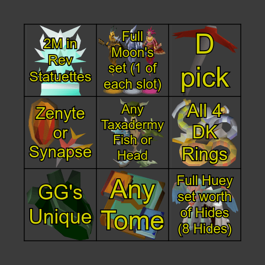 Board #2 - Medium Bingo Card