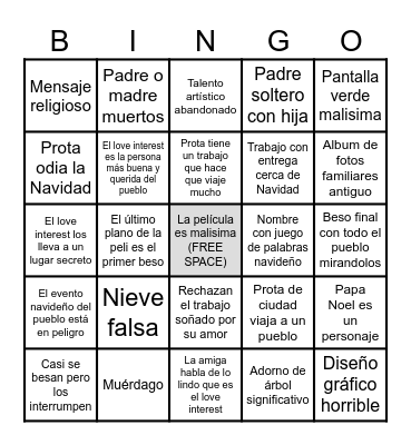 aguante navidad Bingo Card