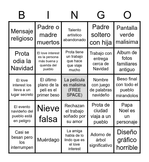 aguante navidad Bingo Card