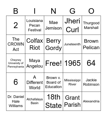 Family and Friends Trivia Bingo Card
