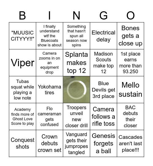 DCI Southwestern Championships 2026 Bingo Card