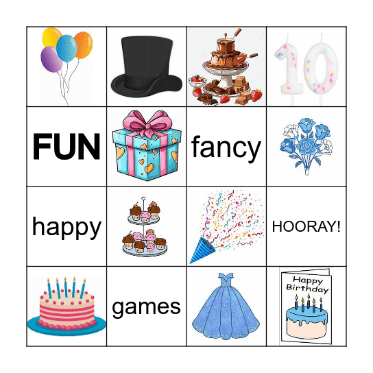 BIRTHDAY BINGO Card