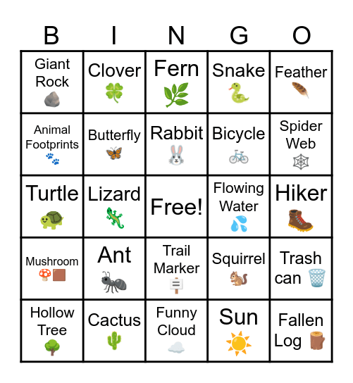 Bird 🦅 Bingo Card