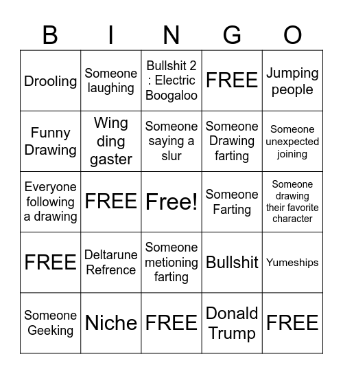Magma Bingo Card