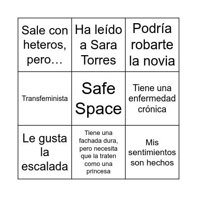 Bollo/Sapphic/ Camionera/ Queer/ Lesbian  Bingo Card