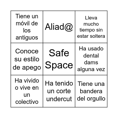 Bollo/Sapphic/ Camionera/ Queer/ Lesbian Bingo Card