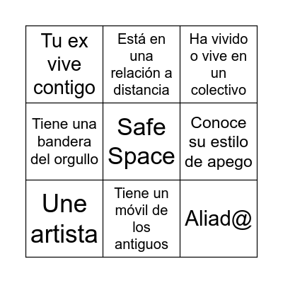 Bollo/Sapphic/ Camionera/ Queer/ Lesbian Bingo Card