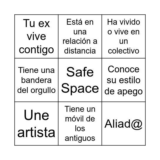Bollo/Sapphic/ Camionera/ Queer/ Lesbian Bingo Card