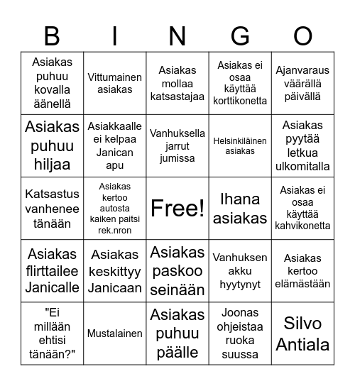 Autokave Bingo Card