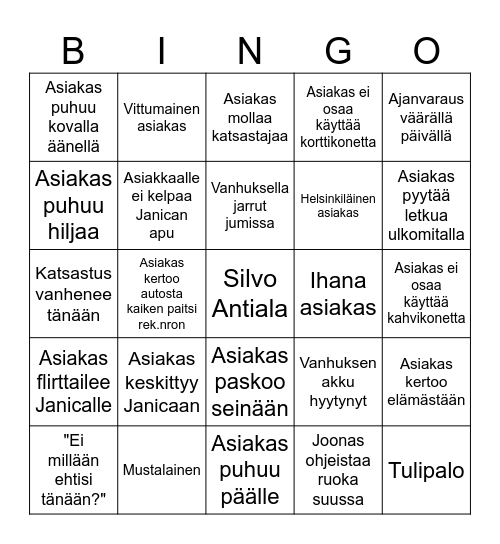 Autokave Bingo Card