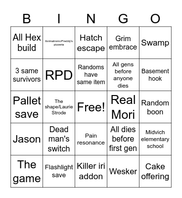 deed bay deiilait Bingo Card