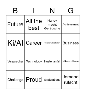 Mi Bingo Card
