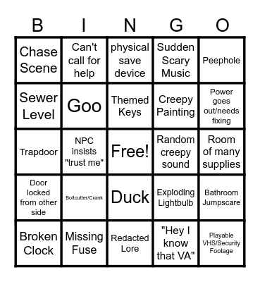 Middie 3yr Bingo Card