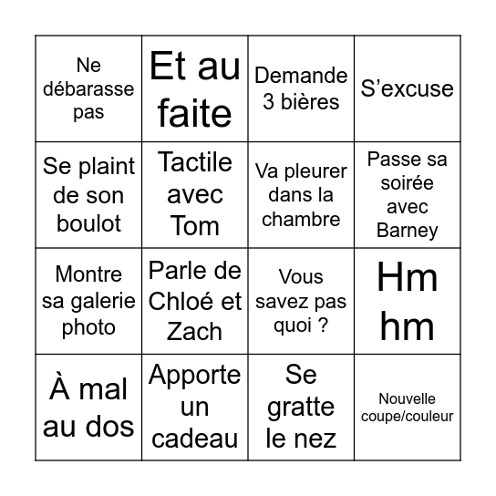 Léna Bingo Card