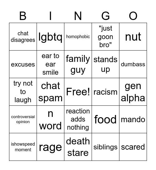 duckydee Bingo Card