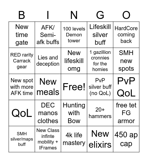 Ball BINGO Card