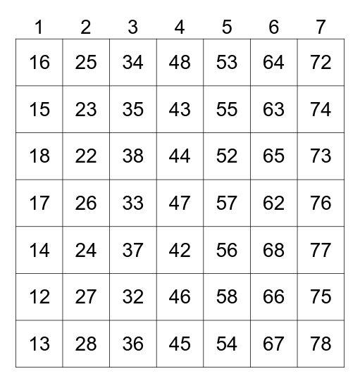 Bingo Card
