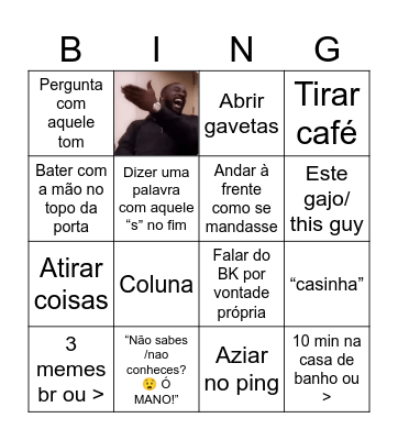 Bingo Miguel gordo Bingo Card