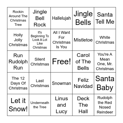 Christmas In July! Bingo Card
