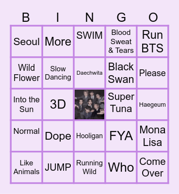 @mybias_v Bingo Card