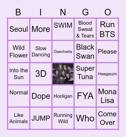 @mybias_v Bingo Card