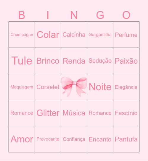 🩷 Despedida da Rafa 🩷 Bingo Card